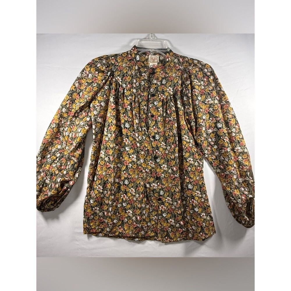 Vintage R.D. #2 Botanical Floral Blouse